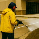 commercial parking lot